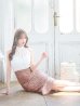 画像8: SALE!【sifeel/シフィール】刺繍レースマーメイドスカートドレス/ハイネック/シフォンレース/ノースリーブ/胸元隠し/ミディアムドレス/キャバドレス 【S-Mサイズ/1カラー】[OF04] 【SB】dzy