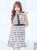 画像5: SALE!ツイードマーメイドドレス/チェック柄/ジップアップ/ミニドレス/キャバドレス【S-Lサイズ/2カラー】[OF04-X] 【SB】dzw