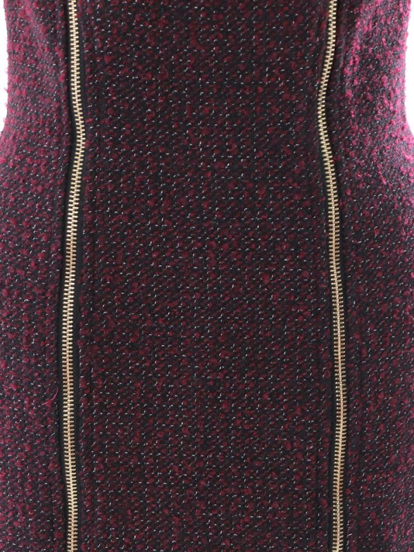 画像22: ジッパー付きツイードワンピースドレス/ツイード/胸元隠し/背中隠し/タイト/キャバドレス/ミニドレス【S-Lサイズ/1カラー】[OF01] 【SB】dzw