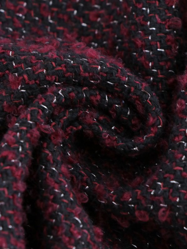 画像23: ジッパー付きツイードワンピースドレス/ツイード/胸元隠し/背中隠し/タイト/キャバドレス/ミニドレス【S-Lサイズ/1カラー】[OF01] 【SB】dzw