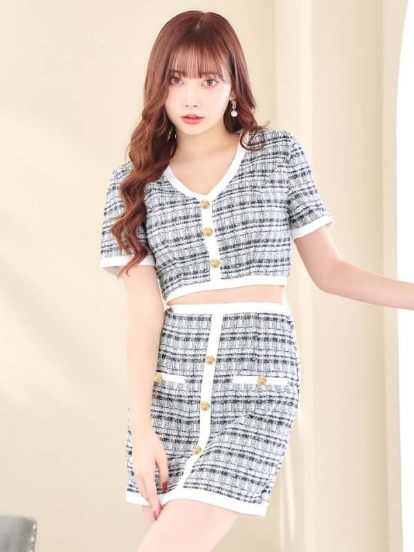 ネイビーツイード