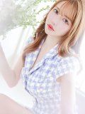 SALE!ツイードチェックドレス/パール/ボタン/開襟/胸元隠し/背中隠し/ミニドレス/キャバドレス【S-Mサイズ/1カラー】[OF04] 【SB】dzw