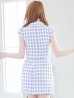 画像6: SALE!ツイードチェックドレス/パール/ボタン/開襟/胸元隠し/背中隠し/ミニドレス/キャバドレス【S-Mサイズ/1カラー】[OF04] 【SB】dzw