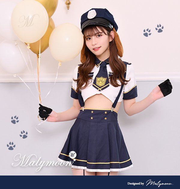 画像8: 【即日発送】犬のおまわりさんコスプレ/プリーツ【マリームーン】【ハロウィンコスプレ10点セット】【フリーサイズ/1カラー】[HC02]