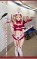 画像2: 【送料無料！】【ハロウィン】ポイズンルージュサキュバスナース【コスプレ13点SET】【Fサイズ】[OF03]モデル着用 (2)