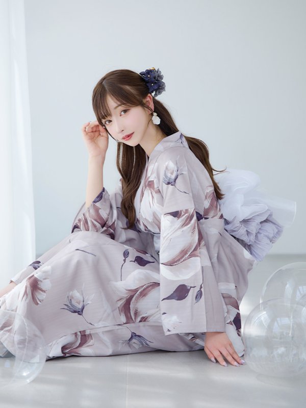 画像11: 【即日発送】【浴衣セール！】ロマンティックピオニー浴衣  【浴衣３点セット 浴衣/帯/下駄】[YMT]