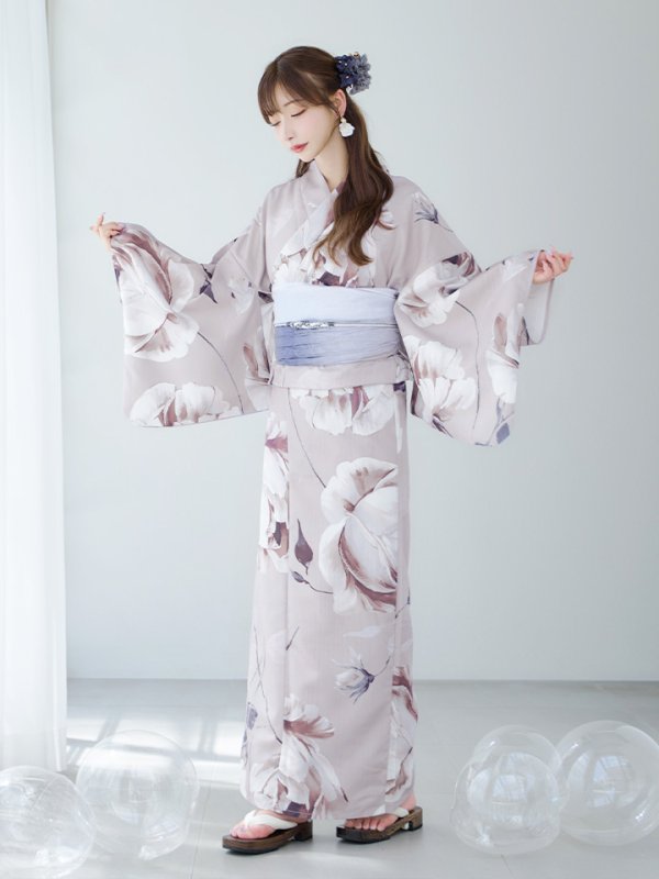 画像13: 【即日発送】【浴衣セール！】ロマンティックピオニー浴衣  【浴衣３点セット 浴衣/帯/下駄】[YMT]