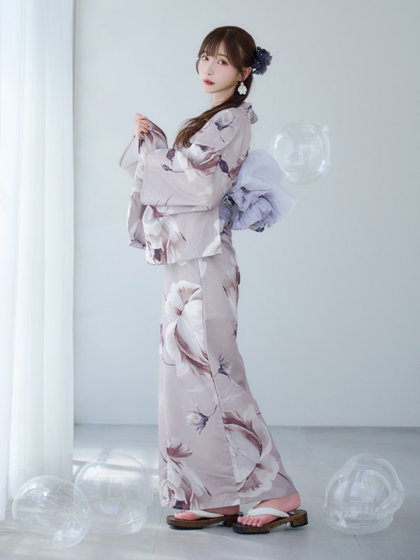 画像3: 【即日発送】【浴衣セール！】ロマンティックピオニー浴衣  【浴衣３点セット 浴衣/帯/下駄】[YMT]