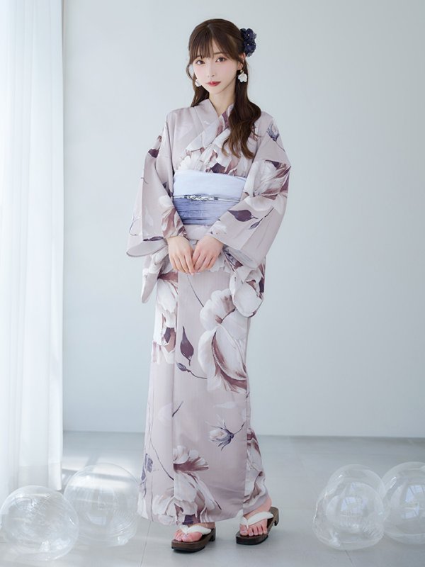 画像4: 【即日発送】【浴衣セール！】ロマンティックピオニー浴衣  【浴衣３点セット 浴衣/帯/下駄】[YMT]