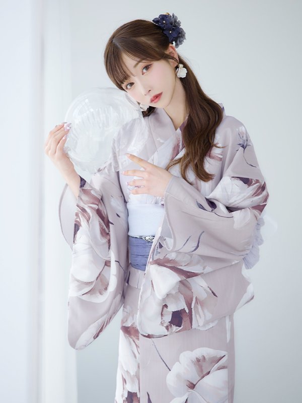 画像5: 【即日発送】【浴衣セール！】ロマンティックピオニー浴衣  【浴衣３点セット 浴衣/帯/下駄】[YMT]