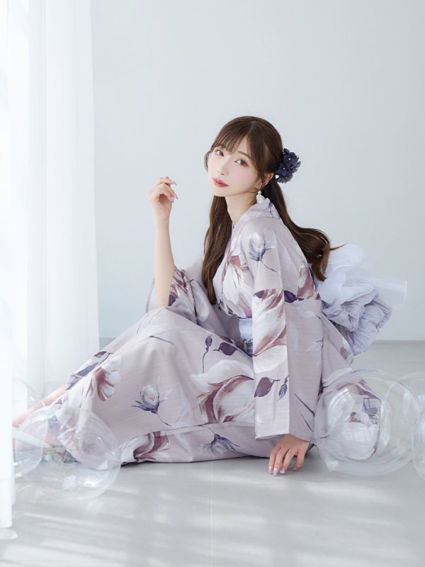 画像7: 【即日発送】【浴衣セール！】ロマンティックピオニー浴衣  【浴衣３点セット 浴衣/帯/下駄】[YMT]