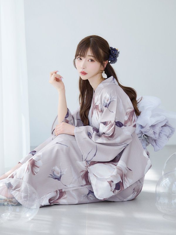 画像8: 【即日発送】【浴衣セール！】ロマンティックピオニー浴衣  【浴衣３点セット 浴衣/帯/下駄】[YMT]