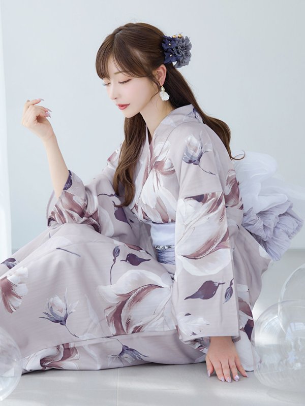 画像9: 【即日発送】【浴衣セール！】ロマンティックピオニー浴衣  【浴衣３点セット 浴衣/帯/下駄】[YMT]