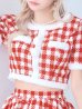 画像17: 【即日発送！】【サンタコス 5点セット】【XS-Lサイズ/2カラー】ギンガムチェック セットアップフレアサンタコスプレ[YMT]