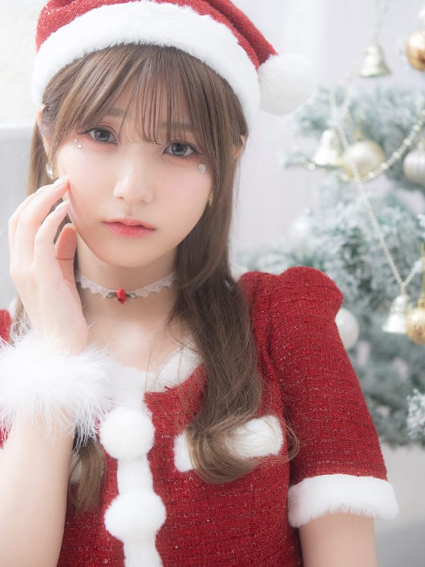 画像8: 【即日発送！】【サンタコス 5点セット】【XS-Lサイズ/2カラー】ラメツイードセットアップサンタ[YMT]