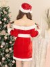 画像5: 【サンタセール！】【サンタコス 4点セット】オフショルダーロングスリーブサンタコスプレ[YMT]