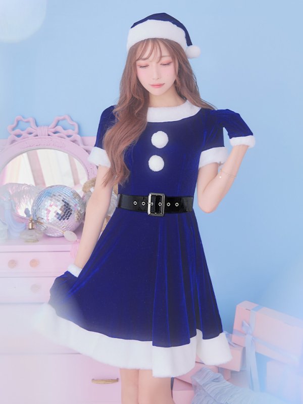 画像21: 【一部予約 / 11月上旬発送予定】【サンタコス 5点セット】【S-Lサイズ/2カラー】シンプルフレアサンタ[YMT]