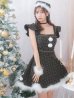 画像8: 【サンタセール！】【サンタコス 4点セット】【S-Lサイズ/2カラー】チェーンモチーフフロントジップツイードフレアサンタコスプレ[YMT]