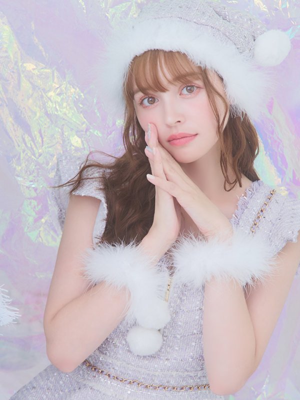 画像14: 【サンタセール！】【サンタコス 4点セット】【S-Lサイズ/2カラー】チェーンモチーフフロントジップツイードフレアサンタコスプレ[YMT]