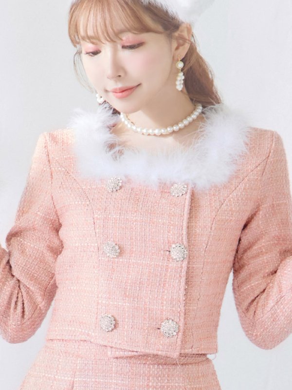 画像23: 【サンタセール！】【サンタコス 3点セット】【XS-Lサイズ/2カラー】ロングスリーブツイードサンタコスプレ[YMT]