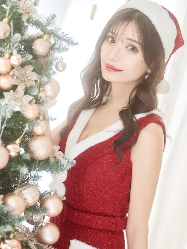 画像6: 【サンタセール！】【サンタコス 5点セット】【XS-Lサイズ/1カラー】ラメツイードサンタコスプレ[YMT]