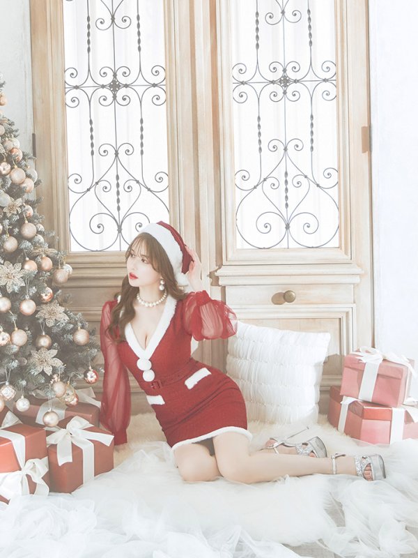 画像14: 【サンタセール！】【サンタコス 4点セット】【S-Lサイズ/1カラー】セクシーツイードサンタ[YMT]