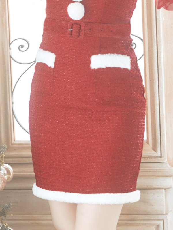 画像17: 【サンタセール！】【サンタコス 4点セット】【S-Lサイズ/1カラー】セクシーツイードサンタ[YMT]