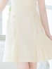 画像6: SALE!チェックツイードミニドレス/ボックスプリーツ/フリル袖/パールボタン/谷間見せ/背中見せ/ミニドレス/キャバドレス 【XS-Lサイズ/1カラー】[OF04] 【SB】dzw