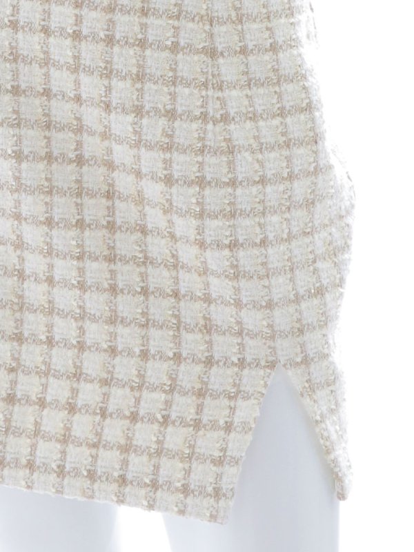 画像15: 【即日発送】セットアップツイードドレス/2ピース/チェック/ジップ/チュールスリーブ/ミニドレス/キャバドレス【XS-Mサイズ/1カラー】[HC02]【SB】