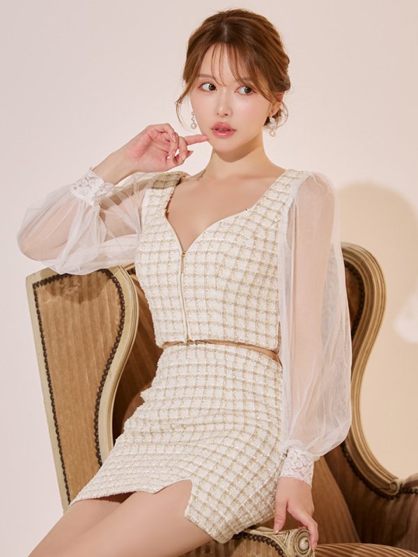 モデル：ゆめ　身長：160cm　着用サイズ：Sサイズ