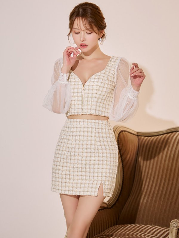 モデル：ゆめ　身長：160cm　着用サイズ：Sサイズ