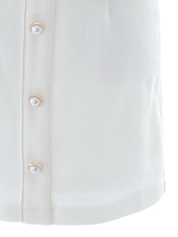 画像14: ワッフルノースリーブドレス/谷間見せ/背中見せ/ボタン/ミニドレス/キャバドレス【XS-Mサイズ/1カラー】[HC02]【SB】dzw