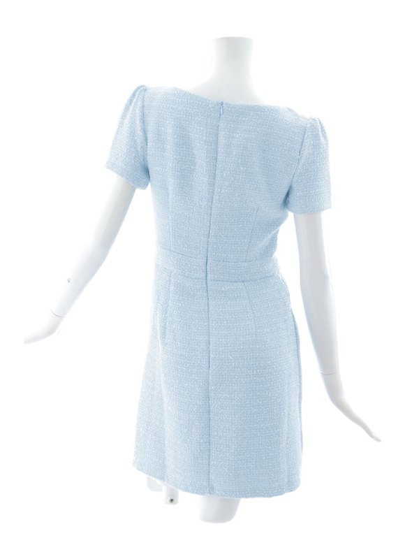 画像25: フレアツイードドレス/パールボタン/胸元隠し/背中隠し/ミニドレス/キャバドレス【S-Mサイズ/2カラー】[OF01] 【SB】dzj