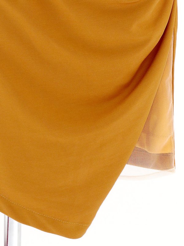 画像17: SALE!フリルスリーブサイドシアーシンプルドレス/ワンカラー/無地/サイド透け/谷間見せ/アシンメトリー/タイト/ミニドレス/キャバドレス【S-Lサイズ/2カラー】[OF01] 【SB】