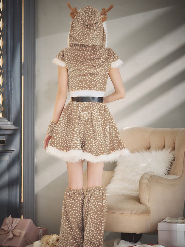 画像15: 【即日発送】【サンタコス 6点セット】【S-Lサイズ/1カラー】セットアップフレアサンタ[OF01]