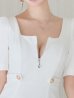 ホワイト　モデル：ゆめ　身長：160cm　着用サイズ：Sサイズ
