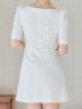 ホワイト　モデル：ゆめ　身長：160cm　着用サイズ：Sサイズ