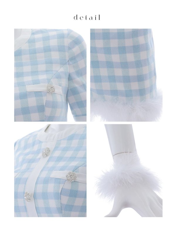 画像25: 【即日発送！】【サンタコス 4点セット】【S-Mサイズ/1カラー】ギンガムチェックタイトサンタコスプレ[YMT]