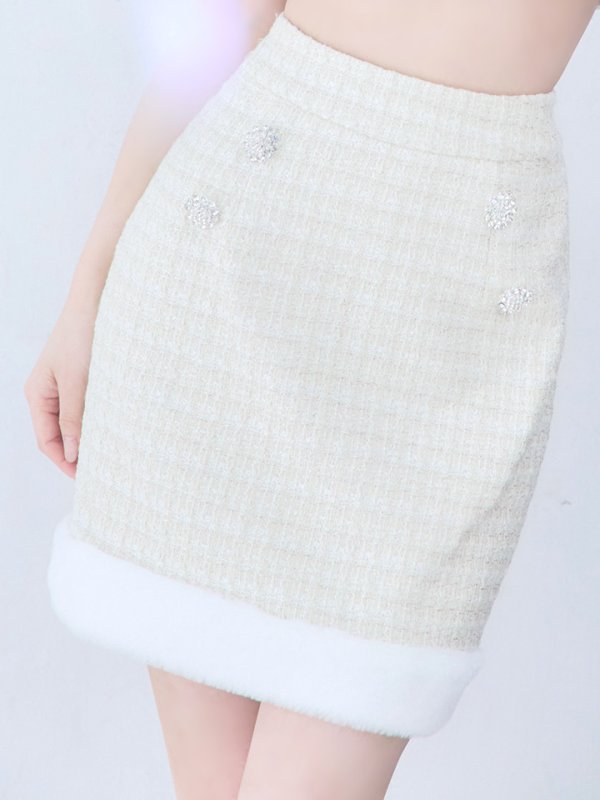 画像35: 【サンタセール！】【サンタコス 5点セット】【XS-Lサイズ/1カラー】ジャケット付きツイードセットアップサンタ[YMT]