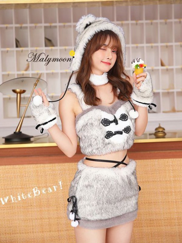 画像1: 【即日発送】ホワイトベアコス《ハロウィンコスプレ6点セット》【Malymoon/マリームーン】[HC02] [8853ML]