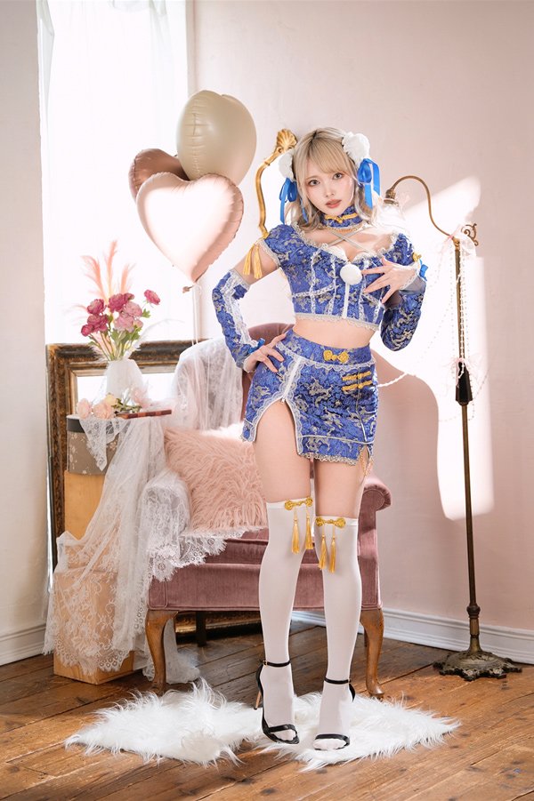 画像8: 【即日発送】ロマンスジッパーチャイナ【マリームーン】【ハロウィンコスプレ6点セット】【フリーサイズ/2カラー】[OF04]