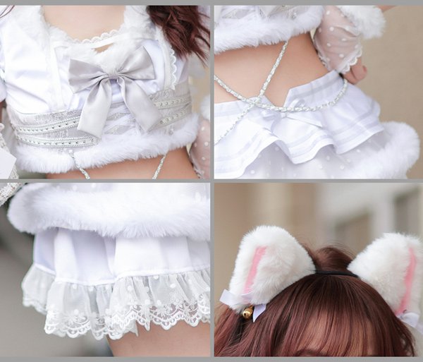 画像8: 【即日発送】猫耳天使【マリームーン】【ハロウィンコスプレ8点セット】【フリーサイズ/1カラー】[HC03]