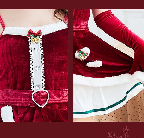 画像10: 【クリスマスコスプレ6点セット】【Malymoon/マリームーン】クリスマスベルケープサンタ【フリーサイズ/1カラー】[OF03]