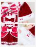 画像9: 【クリスマスコスプレ8点セット】【Malymoon/マリームーン】リボンケープドーリーサンタコスプレ【2サイズ/1カラー】【予約/12月上旬発送予定】[HC03] (9)