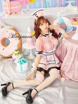 【即日発送】ジッパーナース【マリームーン】【ハロウィンコスプレ7点セット】【フリーサイズ/2カラー】[OF04]