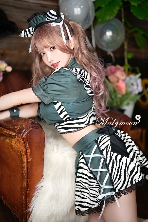 画像6: 【即日発送】ゼブラメイド【マリームーン】【ハロウィンコスプレ9点セット】【フリーサイズ/1カラー】[HC03]