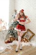 画像2: 【即日発送】【クリスマスコスプレ8点セット】【Malymoon/マリームーン】デコルテリボンサンタ【フリーサイズ/1カラー】[OF03] (2)