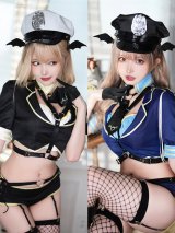 【即日発送】デビルポリス【マリームーン】【ハロウィンコスプレ13点セット】【フリーサイズ/2カラー】[OF04]