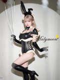 【即日発送】フレンチメイドバニー【マリームーン】【ハロウィンコスプレ5点セット】【フリーサイズ/1カラー】[HC03]