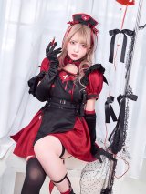 【即日発送】ブラックデビルハーネスナース【マリームーン】【ハロウィンコスプレ9点セット】【フリーサイズ/1カラー】[OF04]